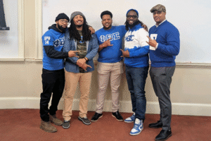 The Alumni Brothers held an event for those interested in joining Phi Beta Sigma to meet the chapter members.